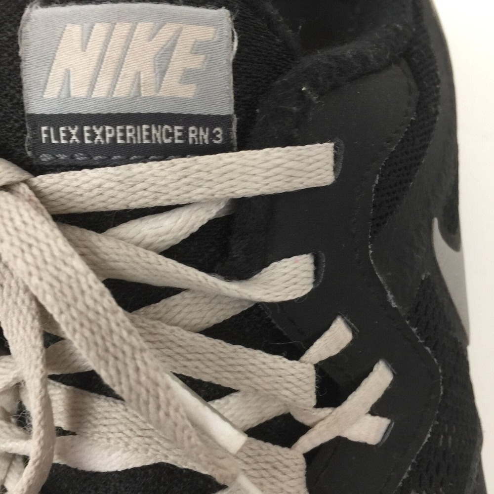Nike Women Athletic Running Shoes Size 8.5 Black Gray Logo Very Flex Experience - Picture 5 of 6